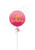 Bright pink gold Happy Birthday balloon delivery DFW