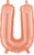 Betallic LLC 14in Rose Gold Letter U -NJ 