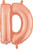 Betallic LLC 14in Rose Gold Letter D -CD 