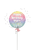 Happy Birthday To You pearlized pastel round foil balloon with candles for North New Jersey delivery