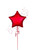 Anagram International Inc Metallic Red Star -HOU 