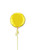 Anagram International Inc Metallic Yellow Round -HOU 