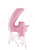 Betallic LLC Pastel Pink Number  4 -HOU 