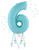  Pastel Blue Number 6 -HOU 
