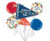 Anagram International Inc Happy Fathers Day Varsity Pennants Bouquet -HOU 