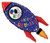Betallic LLC Alien & Space Rocket -HOU 