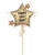 Anagram International Inc Happy New Year Sparkle Star Satin -HOU 