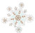 Anagram International Inc Satin Winter Wonderland Snowflake -HOU 