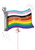 Anagram International Inc LGBTQ+ Rainbow Flag -HOU 