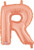 Betallic LLC 14in Rose Gold Letter R -HOU 