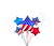 patriotic stars balloon bouquet american flag nyc delivery