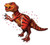 Anagram International Inc T-Rex Dinosaur Airwalker - HOU 