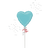 robin's egg blue heart balloon nyc pastel blue foil heart balloon delivery