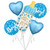 Anagram International Inc Baby Boy Bottle & Hearts Bouquet - HOU 