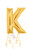 Betallic LLC Gold Letter K 