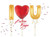 Betallic LLC I Love You Set On Gold -HOU 