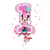 1st Birthday Minnie Mouse Shape