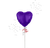 purple heart balloon nyc royal purple foil heart balloon delivery