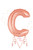 Betallic LLC Rose Gold Letter C 