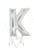 Betallic LLC Silver Letter K 