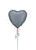 Anagram International Inc Satin Luxe Steel Blue Heart 