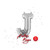 Betallic LLC 14in Silver Letter J 