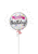 Round Happy Birthday sparkle banner balloon with confetti design for NYC delivery
