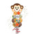 Qualatex HB Monkey Large Bouquet 