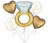  White Gold Wedding Bouquet 