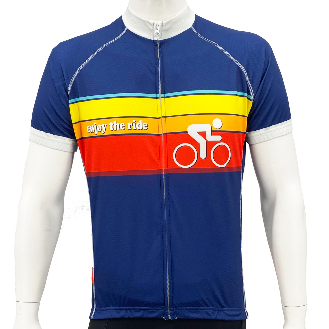 Enjoy The Ride Men's Cycling Jersey - Blue