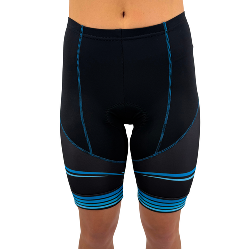 CYNERGY TURQUOISE -- WOMEN'S CYCLING SHORTS