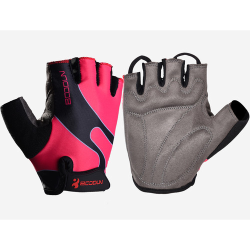 RACER'S EDGE PINK CYCLING GLOVES
