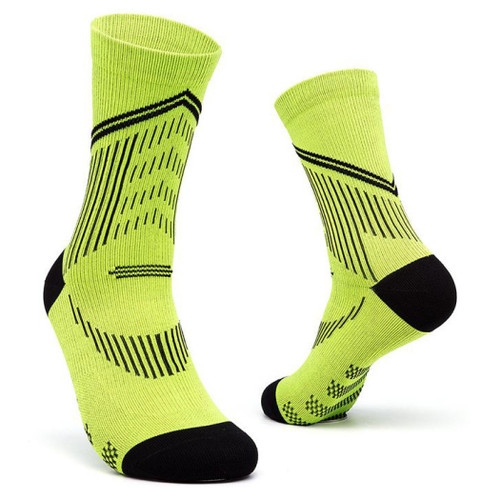 Aero Cycling Socks -- Fluorescent Yellow