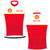 Custom bike jersey sleeveless for Shell cycling team front and back view