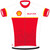 Custom bike jersey for Shell cycling team front view