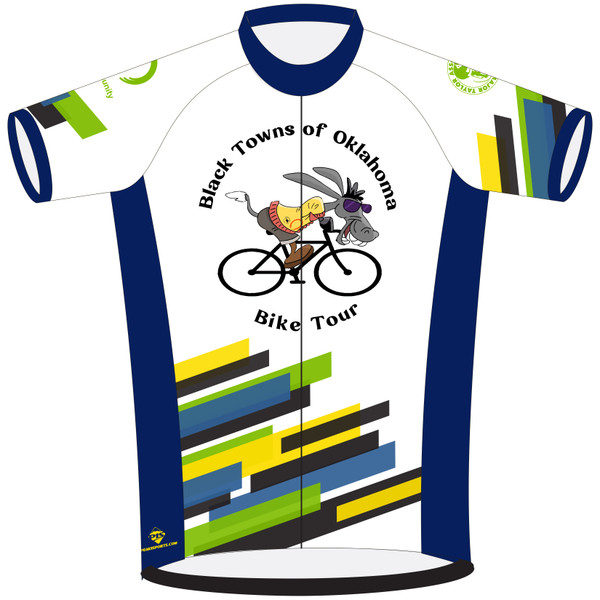 BLACK TOWNS OF OKLAHOMA CYCLING JERSEY