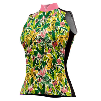 Women's Cheetah Sleeveless Cycling Jersey