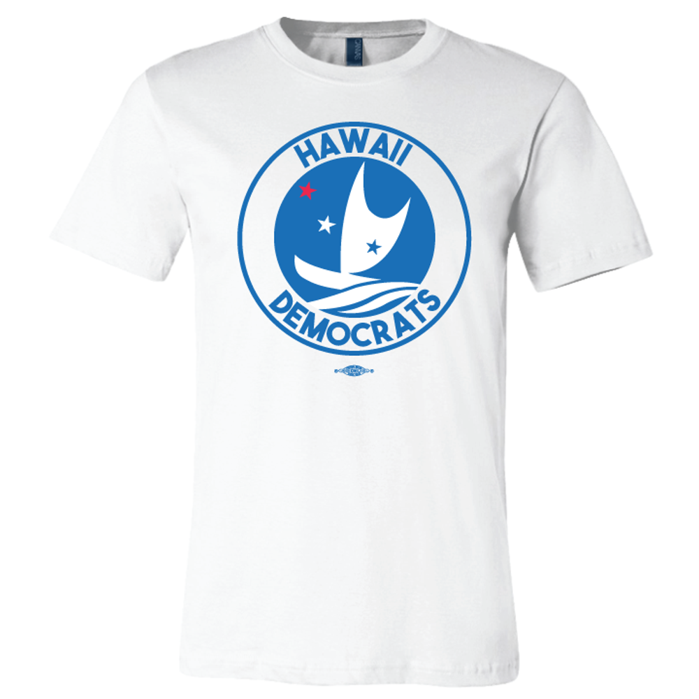 Hawaii Democrats - Circular Graphic (White Tee)