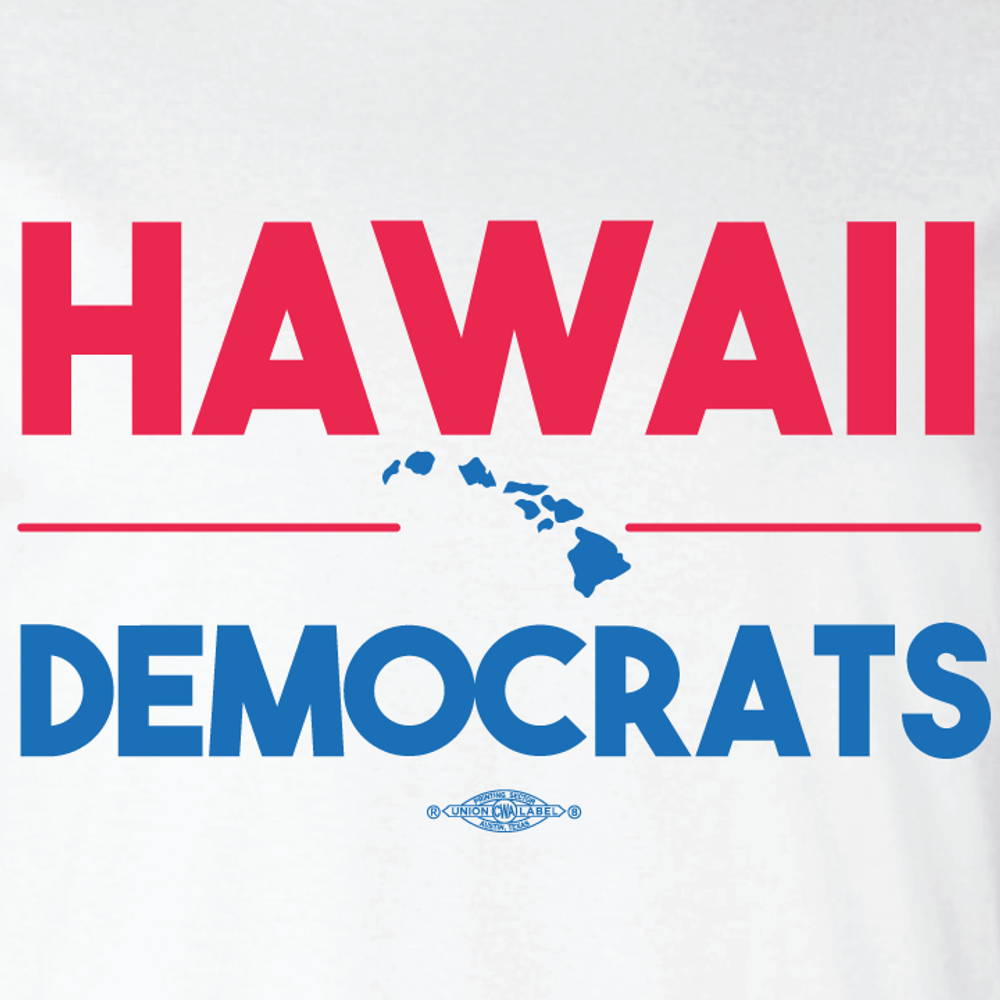 Hawaii Democrats Islands (White Tee)