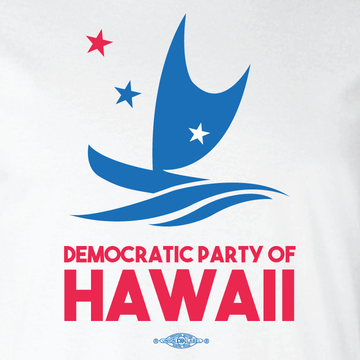 Democratic Party Of Hawaii Official Logo (White Tee)