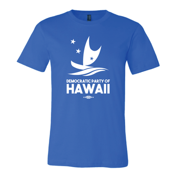 Democratic Party Of Hawaii Official Logo  (Royal Blue Tee)