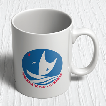 Democratic Party of Hawaii - Circular Logo (11oz. Coffee Mug)