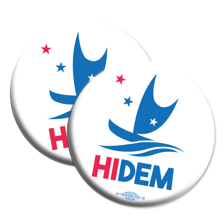 HIDEMS Boat Logo (2.25" Mylar Button -- Pack Of Two!)