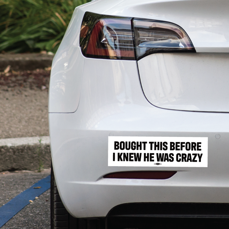 Bought This Before I Knew (10-inch x 3-inch Bumper Magnet)
