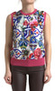 Elegant Cashmere-Silk Blend Crew Neck Top