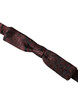Maroon Floral Silk Adjustable Neck Men Bow Tie FT3946