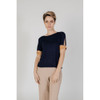 Blue Viscose Tops & T-Shirt AL13463200128RO