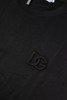 Black Cotton Crew Neck Short Sleeves T-shirt TSH87455