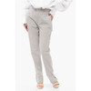 Wool Blend Pants with Ankle Slits