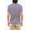 Stripe Motif Linen Blend T-shirt